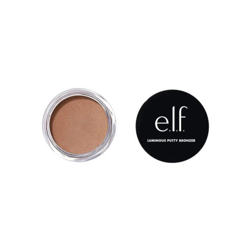 e.l.f, Luminous Putty Bronzer, Lightweight Putty-to-Powder Bronzer For A Radiant, Glowing Finish, Highly Pigmented, Vegan & Cruelty-Free, Day Trip