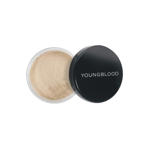 Youngblood Clean Luxury Cosmetics Loose Mineral Rice Setting Powder, Medium | Loose Face Powder Setting Foundation Translucent Finishing Matte Natural Acne | Vegan, Cruelty-Free, Paraben-Free