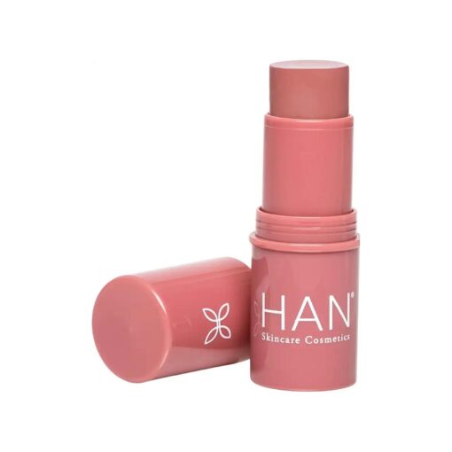 HAN Skincare Cosmetics Vegan, Cruelty-Free 3-in-1 Multistick for Cheeks, Lips, Eyes, Rose Dust | Large