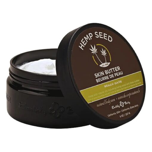 Hemp Seed Skin Butter - 8 oz, - Total Body Moisturizer - Hemp Seed Oil, Jojoba Oil, Shea Butter - Vegan & Cruelty Free