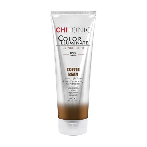 CHI Ionic Color Illuminate Conditioners - 95 % Natural - Sulfate, Paraben and Gluten Free, Coffee Bean - 8.5 oz