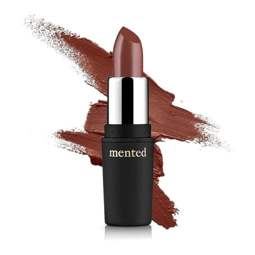 Mented Cosmetics | Semi Matte Nude Lipstick, Brown Bare | Vegan, Paraben-free, Cruelty-free | Nude Pink Brown, Long Lasting Lipstick