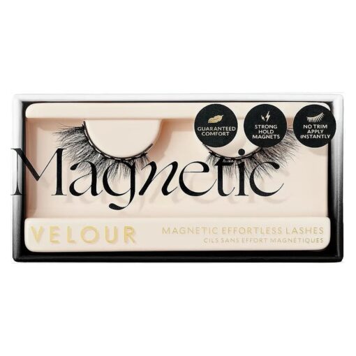 Velour Magnetic Eyelashes - Luxurious False Lashes - Reusable Magnetic Lashes - Wear up to 30x - Vegan, All Eye Shapes, Natural Magnetic Lashes, Magnetic Eyeliner not Included ( Opposites Attract )