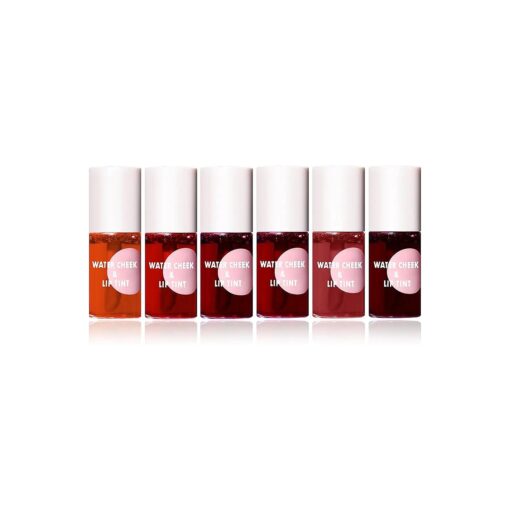 6PCS Lip Tint Stain Set, Velvet Lip Stain Lip Gloss Lip and Cheek Tint Liquid Lipstick Non Sticky Lip Tint Long Lasting Lip Stain Tint Set