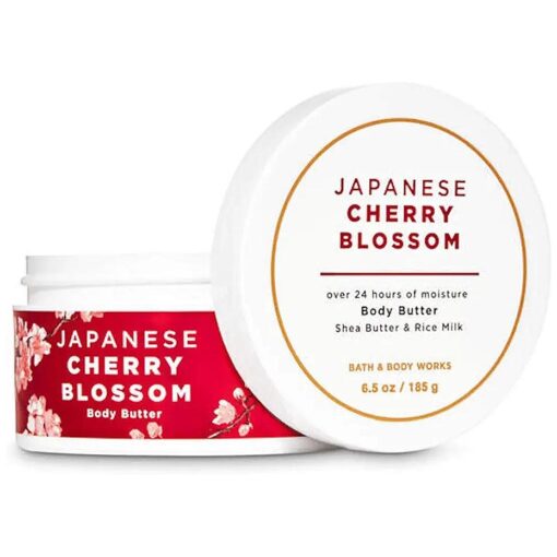 Bath & Body Works JAPANESE CHERRY BLOSSOM Body Butter 6.5 Ounce ( packaging varies )