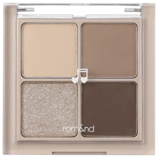 romand Better Than Eyes 6 colors | Basics Eyeshadow Palette, Velvety Texture, long-lasting makeup, Galaxy pearl glitter, MLBB, MEBB| 6g/0.21oz No.M02 DRY BUCKWHEAT FLOWER