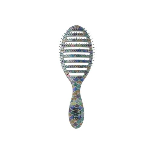 Wet Brush Speed Dry Hair Brush, Mermaid Tail - Vented Design and Ultra Soft HeatFlex Bristles Are Blow Dry Safe With Ergonomic Handle Manages Tangle and Uncontrollable Hair - Pain-Free