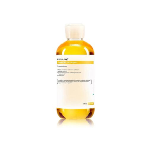 Acne.org Organic Jojoba Oil ( 100 % Organic ) 8 oz .