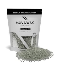 Nova Wax 1000g - Hard Wax Beads for Hair Removal, Unscented Wax Beans Refills for Wax Pot Warmer Professional, Creamy and Elastic formula ideal for Estheticians Waxing Supplies for Salon 2.2 lb Bag