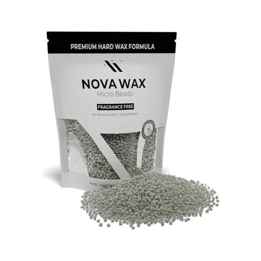 Nova Wax 1000g - Hard Wax Beads for Hair Removal, Unscented Wax Beans Refills for Wax Pot Warmer Professional, Creamy and Elastic formula ideal for Estheticians Waxing Supplies for Salon 2.2 lb Bag