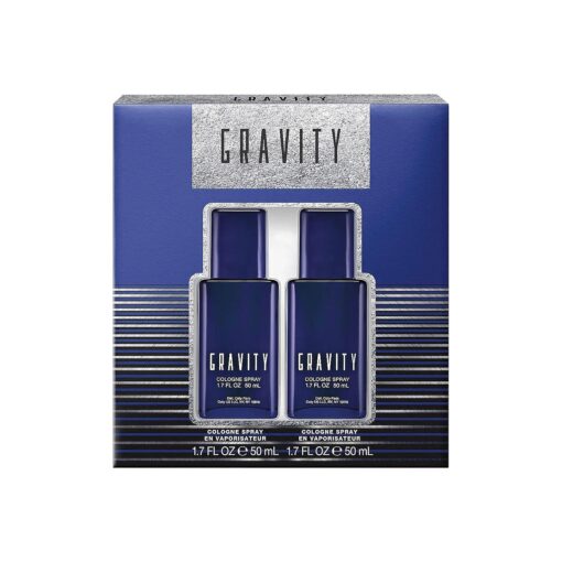 Gravity Cologne Spray, 1.7 Ounce, Pack of 2, Total Retail Value $ 37.00