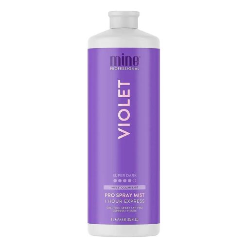 MineTan Violet Spray Tan Solution | Violet Based Tan Formula - No Orange Tones - For a Rich, Warm, Dark Brown Finish, Infused with Antioxidants & Hydrating Oils, Salon Professional Formula, 100 % Vegan