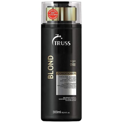 TRUSS Blond Conditioner - Violet Purple Conditioner For Blonde, Bleached & Gray Hair - Color Protection, Hydrating, Restores Elasticity, Neutralizes Brassiness, Yellow, & Orange Tones