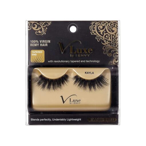 Kiss Vluxe by I Envy 100 % Virgin Remy Human Hair Eyelashes Kayla VLE10