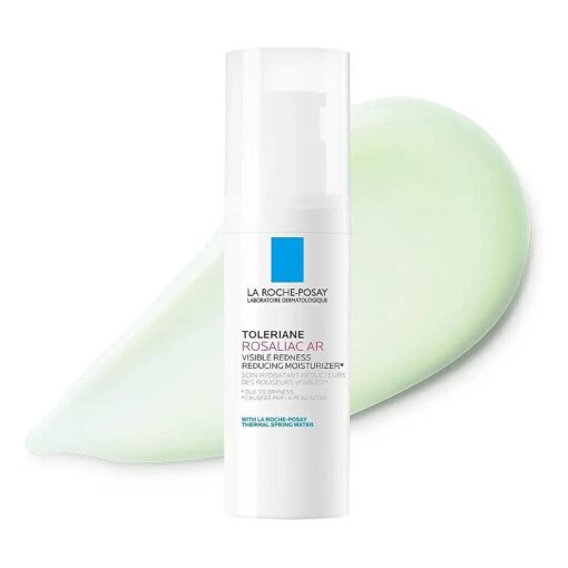 La Roche-Posay Toleriane Rosaliac AR Visible Redness Reducing Cream | Color Correcting Face Cream for Sensitive Skin with Green Pigments | Soothing and Hydrating