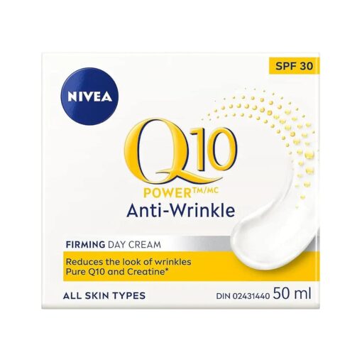 NIVEA Q10 Plus ANTI-WRINKLE with SPF 30 Day Care Cream 50 ml size ( 1.69 oz )