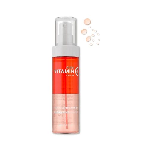 Noche Y Dia Vitamin C Cleanser - Gentle Makeup Remover - Anti Aging Face Wash with Ascorbic Acid - Reduce Appearance of Wrinkles, Acne, & Breakouts - Boost Collagen - 150mL ( 5.07 fl oz )