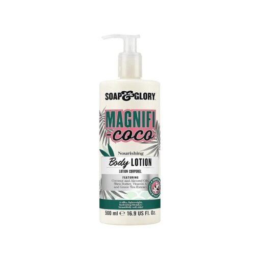 Soap & Glory Magnifi-Coco Body Lotion - Coconut Body Moisturizer with Vitamin A, Shea Butter & Rose Canina Fruit Oils - Rich Moisturizing Body Lotion for Dehydrated Skin ( 500ml )