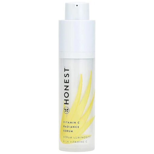 Honest Beauty Vitamin C Radiance Brightening Serum | Improves Skin Tone + Complexion | Vitamin C, Pearl, Hyaluronic Acid | EWG Verified + Cruelty Free | 1 fl oz