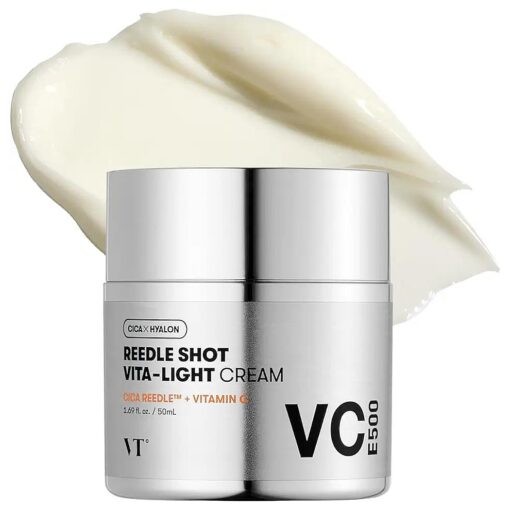 VT COSMETICS Vita-Light Cream | Vitamin C Cream with Vitamin B & E, Face Cream For Glowing & Radiant Skin, Dry, Normal or Sensitive Skin 1.69Fl Oz ( 50ml )