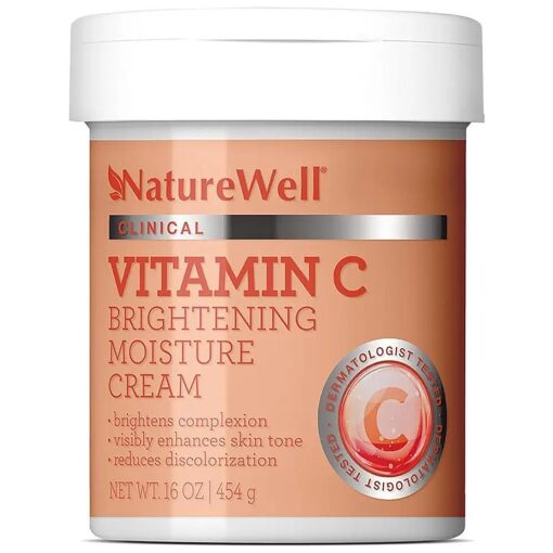 2.0 Vitamin C Brightening Moisture Cream for Face, Body, & Hands, Visibly Enhances Skin Tone, Helps Improve Overall Texture, 16 Oz ( Packaging May Vary )