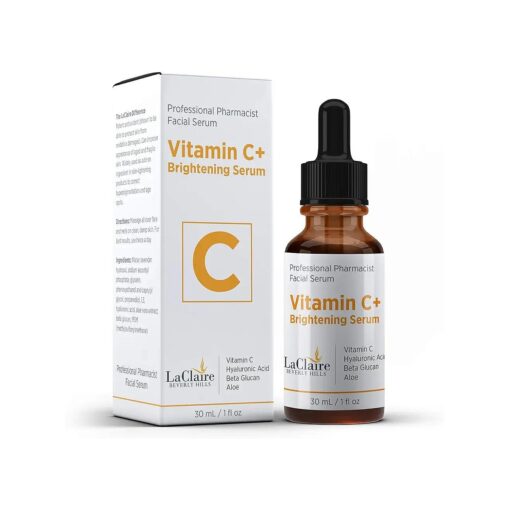 Vitamin C+ serum, Strong vitamin c serum, brightening serum for face, topical facial serum with Hyaluronic acid, Vitamin c facial brightening serum, Made in the USA, Vitamin C Plus