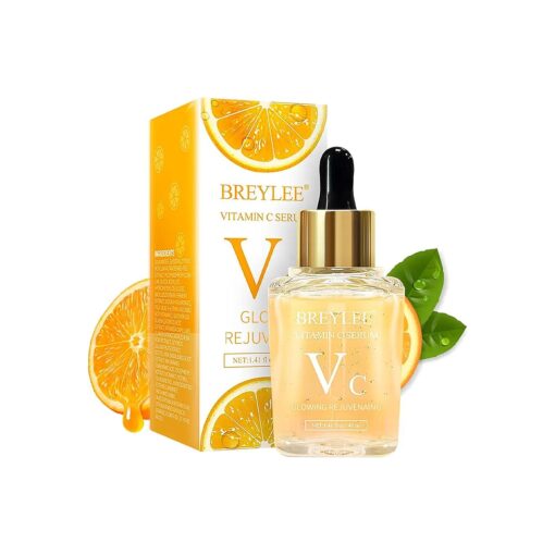 BREYLEE Vitamin C Serum for Face & Eye ( 1.4 oz ) for Brightening Skin, Dark Spot Remover, Reduce Wrinkle, Anti Aging, Moisturizer with Hyaluronic Acid, Vitamin E, Retinol