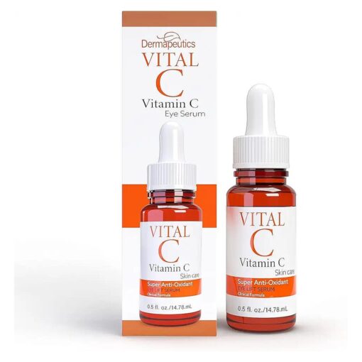 Vital C Vitamin C Serum for Eyes, 0.5 ounces | Anti Aging & Anti Wrinkle | Light Moisturizer | Skin Firming | Boosts Collagen | Anti Oxidant Rich