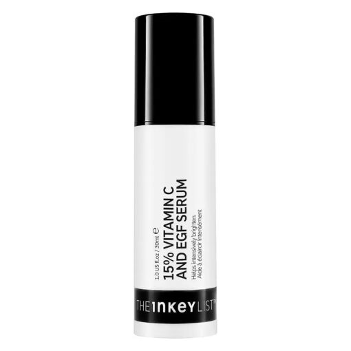 The INKEY List 15 % Vitamin C + EGF Serum, Illuminate and Regenerate Dull Skin, Improve Skin Elasticity, 1.0 fl oz