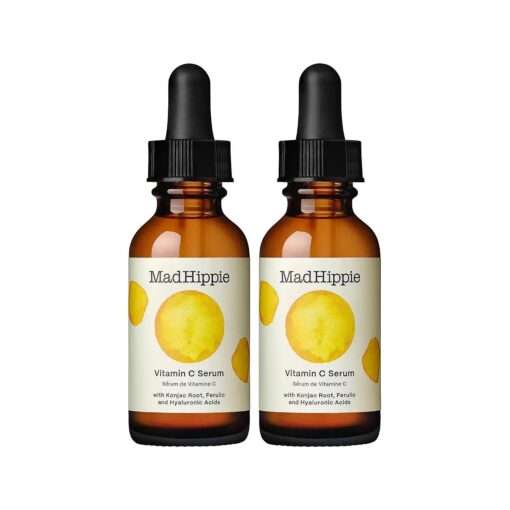 Mad Hippie Vitamin C Serum for Face with Hyaluronic Acid, Vitamin E & Ferulic Acid - Vitamin C Face Serum for Women/Men, Skin-Brightening Serum, 1.02 Fl Oz ( Pack of 2 )