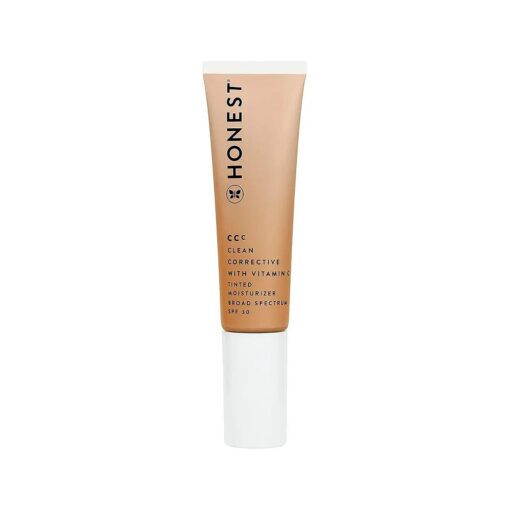 Honest Beauty CCC Clean Corrective with Vitamin C Tinted Moisturizer | Mineral SPF 30 | Vegan + Cruelty Free | Terra Light, 1 fl oz