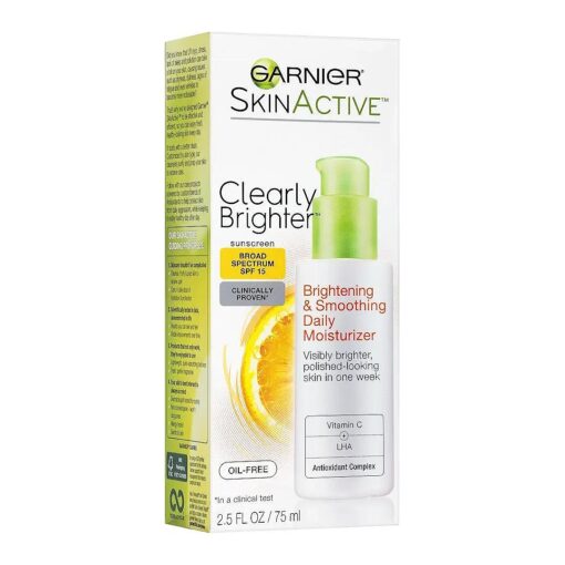 Garnier SkinCare Active SPF 15 Face Moisturizer with Vitamin C, 2.5 fl, oz., Clearly Brighter, I0037368