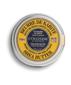 L'Occitane Organic Certified Pure Shea Butter : Nourish Dry Skin & Hair, With Vitamin E, Multipurpose Organic Beauty Balm, Treatment, Protects From Dryness, Softening