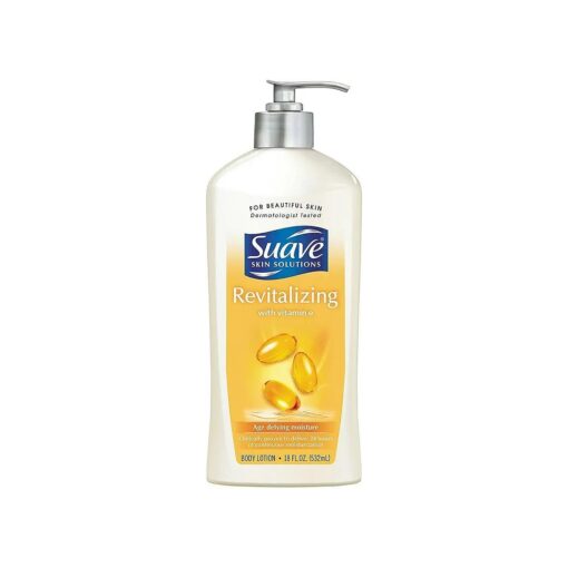 Suave Skin Solutions Body Lotion, Revitalizing with Vitamin E, 18 oz