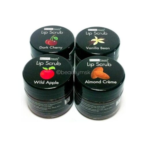 Lip Scrub With Antioxidants and Vitamin E 4 pcs Set All 4 Different Flavors