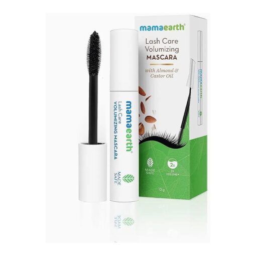 Mamaearth Lash Care Volumizing Mascara with Castor Oil & Almond Oil for 2X Instant Volume - 13 g