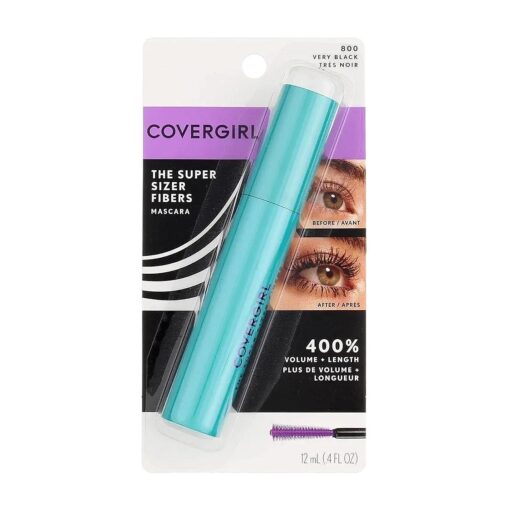 COVERGIRL The Super Sizer Fibers Mascara, Very Black, 1 Count