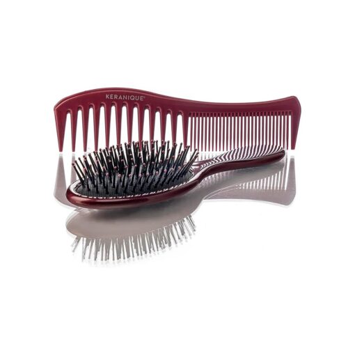 Keranique Anti-breakage Brush and Comb Set for Volumizing and Detangling