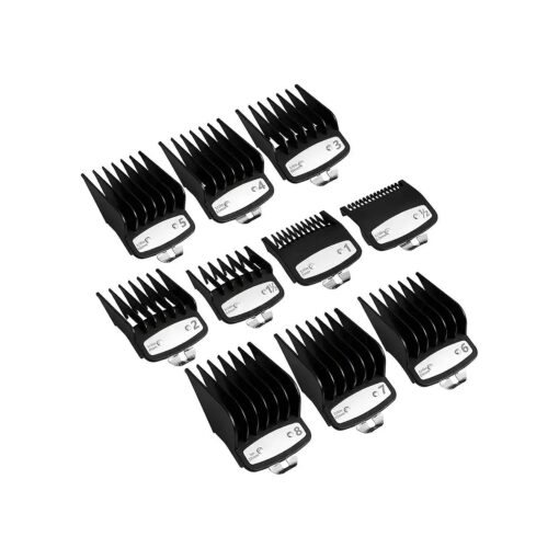 Professional Hair Clipper Guards Guides 10 Pack Coded Cutting Guides 1/16" to 1" fits for Most Wahl Clippers