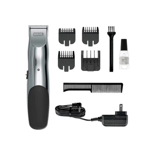 Wahl Clipper Rechargeable Beard and Facial Hair Trimmer for Men with Self-Sharpening Blades, Travel Lock, and Different Lengths for Facial Hair - Model 9916-817V