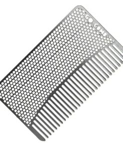 Wallet Comb - Sleek, Durable Stainless Steel Hair + Beard Comb