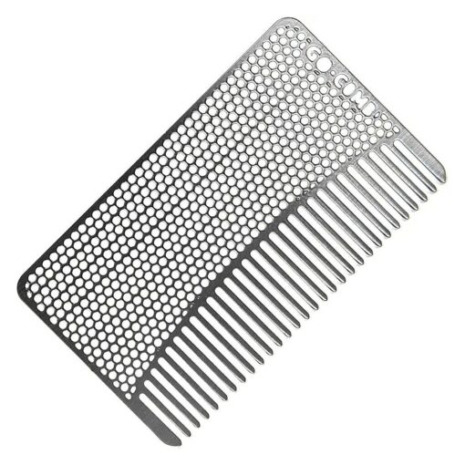 Wallet Comb - Sleek, Durable Stainless Steel Hair + Beard Comb