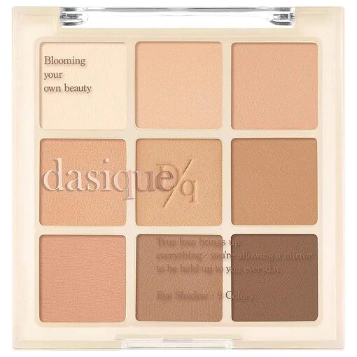 dasique Shadow Palette # 12 Warm Blending l Vegan, Cruelty-Free l 9 Blendable Shades in Smooth Matte Finish