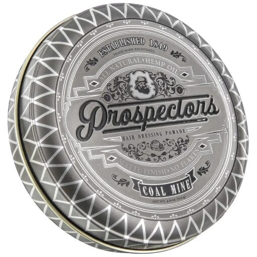 PROSPECTORS Coal Mine Matte Clay Hair Pomade 4 oz, Tin Can