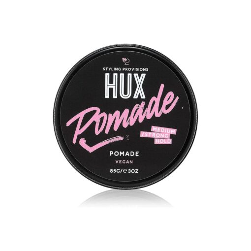 HUX Pomade, a water-based, medium-to-strong styling product designed to keep your hair in place all day, 85g