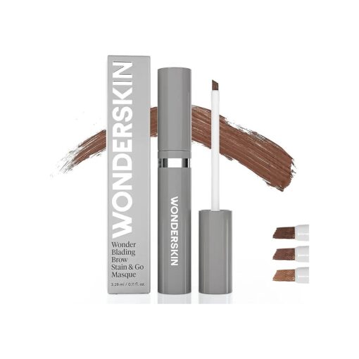 Wonderskin Eyebrow Tint - Wonder Blading Brow Stain & Go Masque, Long Lasting Brow Tint, Transfer Proof and Smudge Proof Eyebrow Stain ( Brunette )