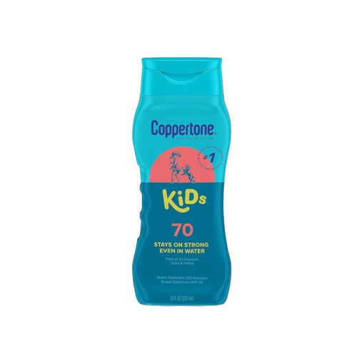 SPF 70 Sunscreen Lotion for Kids, # 1 Pediatrician Recommended Brand, Water Resistant, 8 Fl Oz Bottle