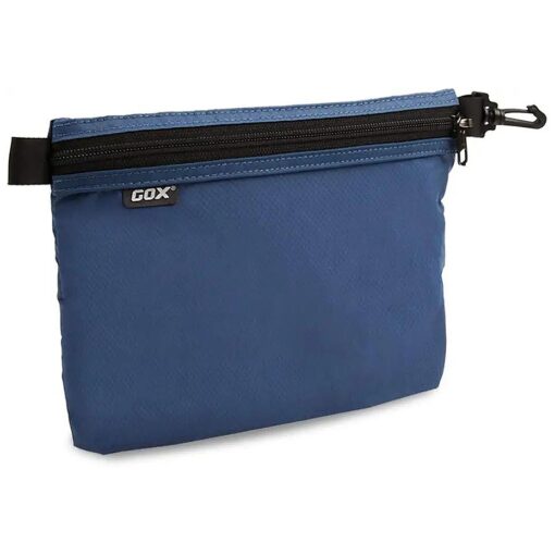 GOX Travel Toiletry Bag Carry On Zipper Pouch Cosmetic Kit Makeup Digital Bag Water Resistant Nylon ( navy ...