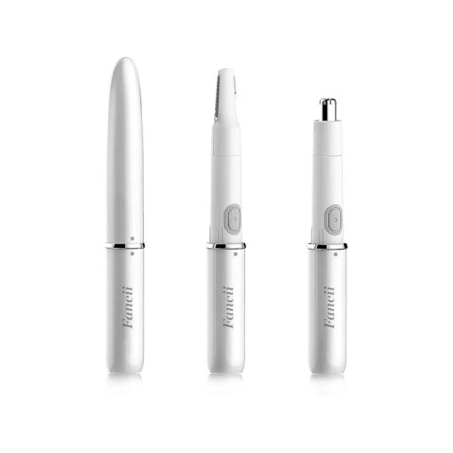 Fancii Water Resistant Precision Trimmer for Nose, Ear, Eyebrow, Facial and Body Hair Removal - All-in-1 Professional Groomer for Women and Men