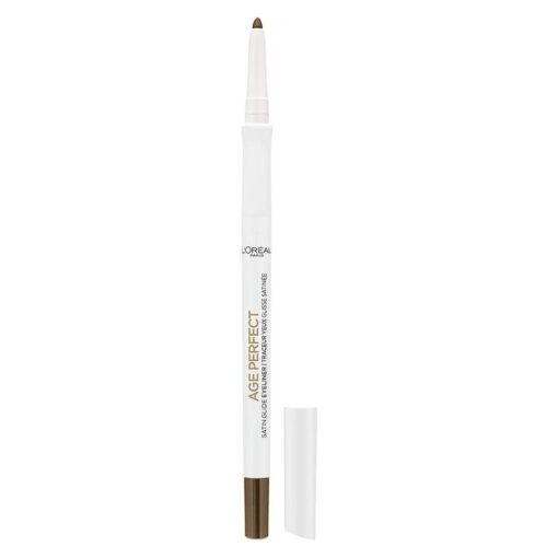 L'Oreal Paris Age Perfect Satin Glide Eyeliner with Mineral Pigments, Brown